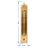 Rumtermometer med gylden skala (-10°C til +60°C) 28cm mix - 5 