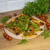 Rund pizzasten, lavet af cordierit, diameter 33 cm - 12 