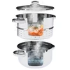 Rustfrit stål saftkoger med damper 5 L - 7 