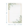 Selvklæbende etiketter 60 x 90 mm til flasker, krukker, gaver med blomsterdesign - 20 stk. - 4 