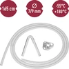Silikoneslange fi 7/9mm - temp. -55 +180°C - 6 