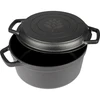 Støbejernsgryde med pande, 3,5 L - 2 