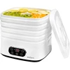 Svampetørrer, frugter, grøntsager og urter med temp regulering, 240W, hvid - 8 