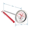 Termometer med dobbelt skala (30°C til 100°C) / (50°C til 300°C) 13,0cm - 3 