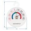 Termometer til køleskabe og frysere (-35°C til +45°C) Ø 5cm - 2 