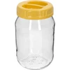 Twist-off-glas 1,7 L med gult plastlåg med hank, Ø 100 mm, 1 stk. ['stort sylteglas', ' glas til fermentering', ' glas til mælkesyrefermentering', ' hjemmelavede konserves', ' glas til agurker', ' TO-glas', ' twist-off-glas', ' glas med låg 1', '7 liter', ' glas til fermenterede grøntsager', ' glas 1', '7 L', ' glas til tørrede svampe', ' glas til pasta og gryn', ' glas til mel', ' glas til morgenmadsprodukter', ' skov-i-glas', ' glas med låg', ' glas med plastlåg', ' glas Ø 100 mm med låg med hank', ' glaskrukke', ' glas med gult låg', ' glas til likører og kryddersnaps', ' låg med hank', ' stort praktisk glas', ' låg Ø 10 cm med hank', ' plastlåg til glas', ' plastlåg med hank', ' praktisk låg uden tætningsring', ' twist-off-låg', ' TO-låg med hank', ' gult låg']