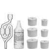 Topstykke pakningstester - 6 adaptere, 100 ml væske ['lækagetester', ' pakningstæthedstester', ' topstykke pakningstester', ' CO2 reaktionsvæske 100 ml', ' adaptere til pakningstester', ' pakningstester 50 tests', ' topstykke pakning']