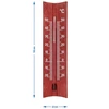 Trærumtermometer (-20 til +50°C), mahognifarve, 15 cm - 5 