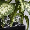 Tredobbelt vandingskugle (trekammer), gennemsigtig klar, med keramisk fod, 600 ml - 8 