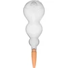 Tredobbelt vandingskugle (trekammer), gennemsigtig klar, med keramisk fod, 600 ml - 9 