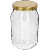 Twist-off-glas 1,7 L med gyldent låg fi 100/6, 1 stk. ['stort glas', ' glas til fermentering', ' glas til syltning', ' hjemmekonservering', ' glas til agurker', ' glas til marinader', ' glas til hjemmelavede konserver', ' TO-glas', ' twist-off-glas', ' glas med låg 1', '7 liter', ' glas til fermenterede grøntsager', ' glas 1', '7 L', ' i glas', ' glas til svampe', ' glas til indlagte svampe', ' skov i glas', ' forarbejdning af frugt og grønt', ' glas med gyldent låg', ' glas med låg fi 100 mm']