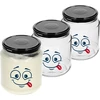 Twist-off krukke 580ml med tryk Smiley og låg fi 82/6 - 3 stk.  - 1 