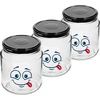 Twist-off krukke 580ml med tryk Smiley og låg fi 82/6 - 3 stk. - 2 