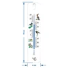 Universal termometer med grafik - fugle (-30°C til +50°C) 20cm - 2 