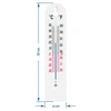 Universelt hvidt termometer (-30°C til +50°C) 20cm - 2 