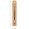 Universelt termometer (-30 til +50°C), 17 cm, lysebrun - 4 