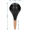 Vandingskugle til planter, sort mat med keramisk fod, 400ml - 6 