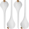 Vandingskugler til planter, hvide halvgennemsigtige med prop, 400ml, 4 stk. - 6 