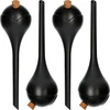Vandingskugler til planter, sorte matte, med prop, 400ml, 4 stk. - 5 