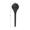 Vandingskugler til planter, sorte matte, med prop, 400ml, 4 stk. - 6 