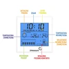 Vejrstation – elektronisk, baggrundsbelyst, sonde, hvid - 5 