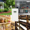 Vejrstation (RCC,DCF) - elektronisk, trådløs, oplyst, sensor, hvid - 12 