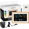 Vejrstation (RCC,DCF) - elektronisk, trådløs, oplyst, sensor, hvid - 7 