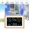 Vejrstation (RCC,DCF) - elektronisk, trådløs, oplyst, sensor, hvid - 10 