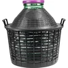 Vinballon 20 L med bred hals i plastikkurv - 4 