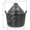 Vinballon 25 L i plastikkurv - 7 