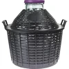 Vinballon 25 L med bred hals i plastikkurv - 3 