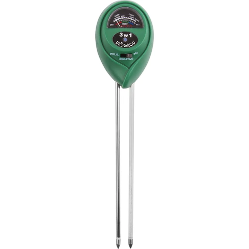 3-i-1 jordtester - pH, fugtighed, sollys  - 1 