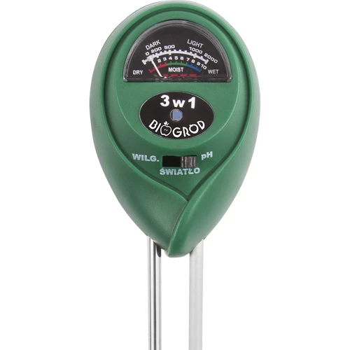 3-i-1 jordtester - pH, fugtighed, sollys - 3