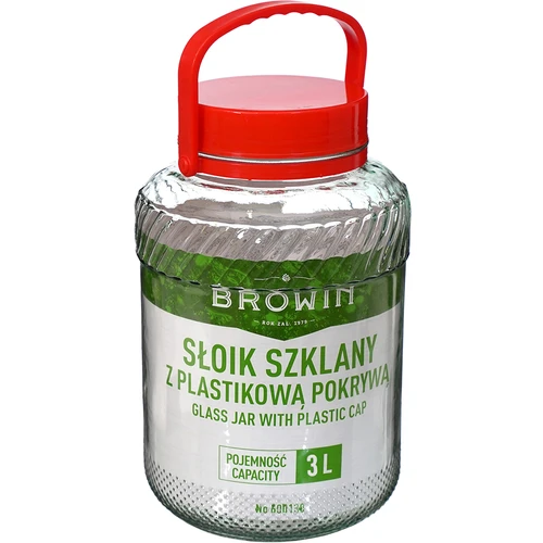 3 L krukke med plastiklåg - 3