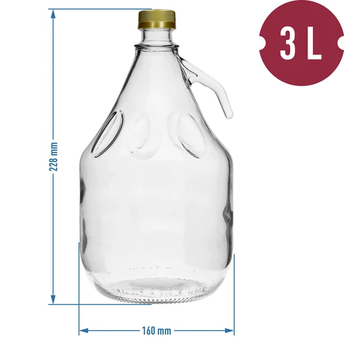 3L Dama vinballon med låg - 4