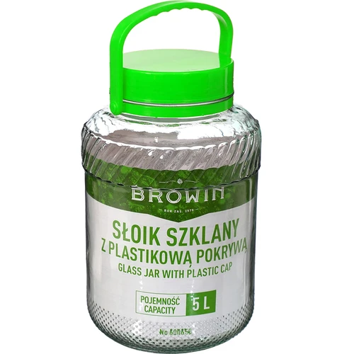 5 L krukke med tang - grøn låg - 2