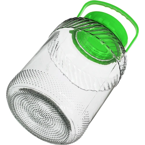 5 L krukke med tang - grøn låg - 4