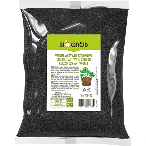 Aktivt kokoskul til planter 0,9 L - 3