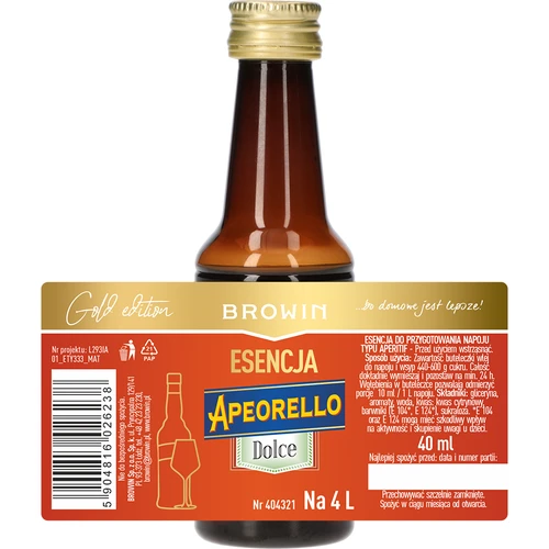 Apeorello Dolce-essens til 4 L, 40 ml - 5
