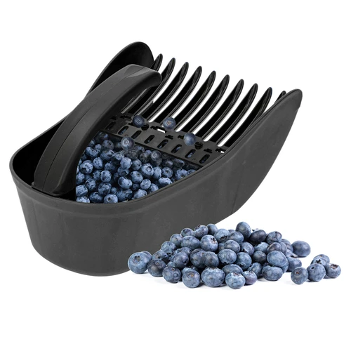 Bærplukker af plast, sort - 5