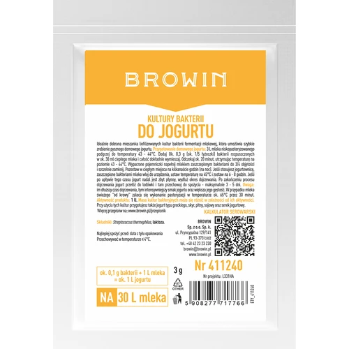 Bakteriekulturer til yoghurt  - 1 