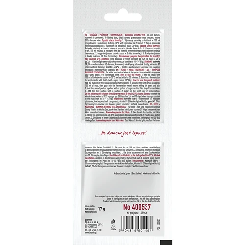 Bayanus-gær + næring - Universel - 21%, 17 g - 2