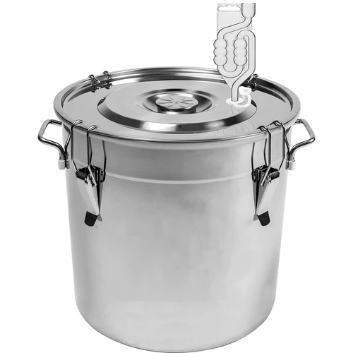 Beholder af rustfrit stål 30 l med låg  - 1 