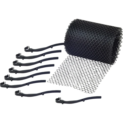 Beskyttelsesnet til tagrende 0,16x6m + 15 klips