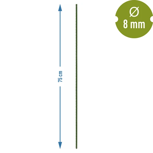 Bioogród havepinde – belagt stål, 0,75 m, fi 8 mm, 10 stk. - 3