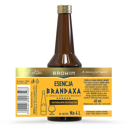 Brandaxa Essens med smag af græsk brandy, 40 ml - 4