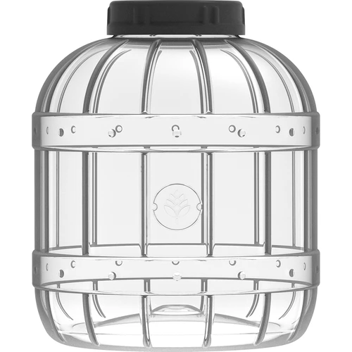Brudsikker, multifunktionel krukke med sort låg, 8L - 2