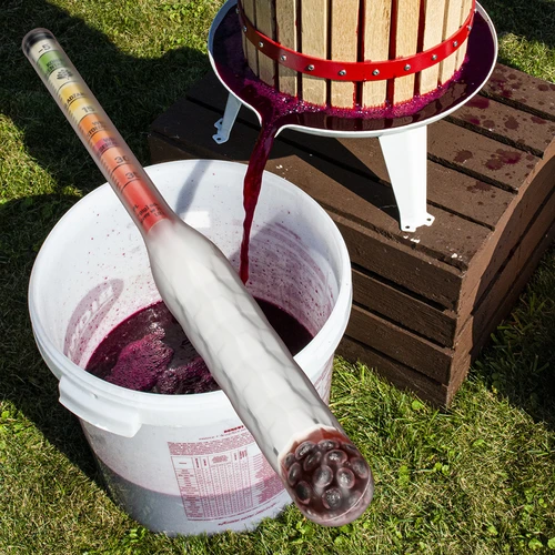 Brudsikkert sakkarometer med prøveglas, måleområde: -5–35°Blg - 8