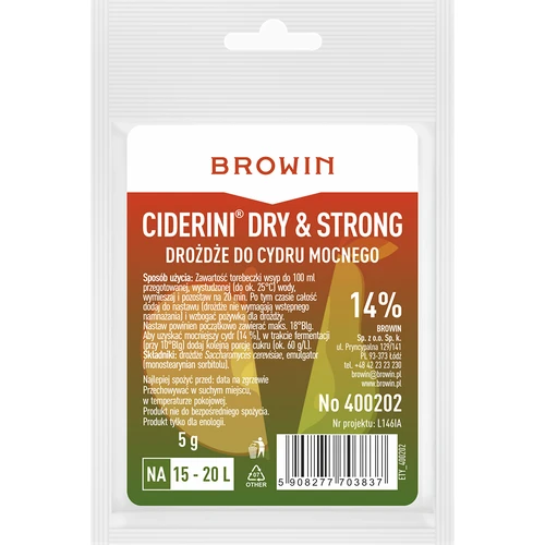 Cidergær Ciderini Strong, 5 g  - 1 