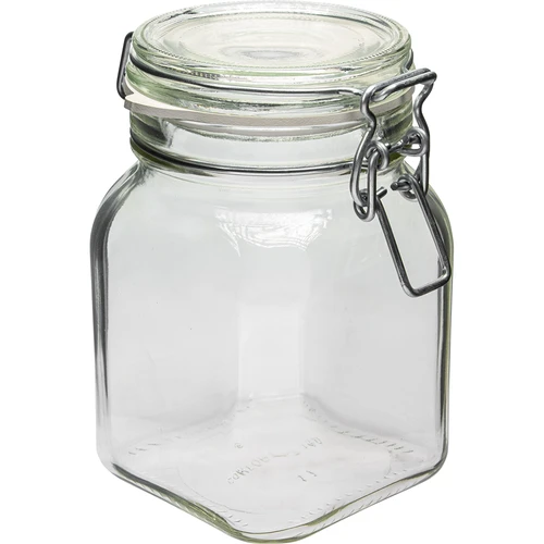 Comfort glas 750 ml firkantet. lufttæt lukket  - 1 